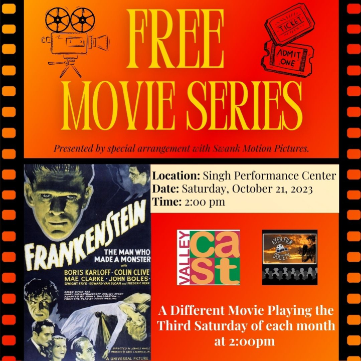 Free Movie Series Presented by ValleyCAST & the Ayer Film Society | Frankenstein (1931)
